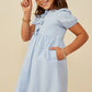 Hayden Girl Antique Blue Sky Dress