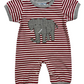 Three Sisters Elephant Appliqué Boys Romper