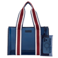 Case-Mate Navy Rugby Stripe Jelly Tote Bag