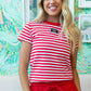 Lulu Mac Red Stripe Set
