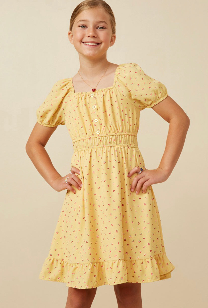 Girls Yellow Dress