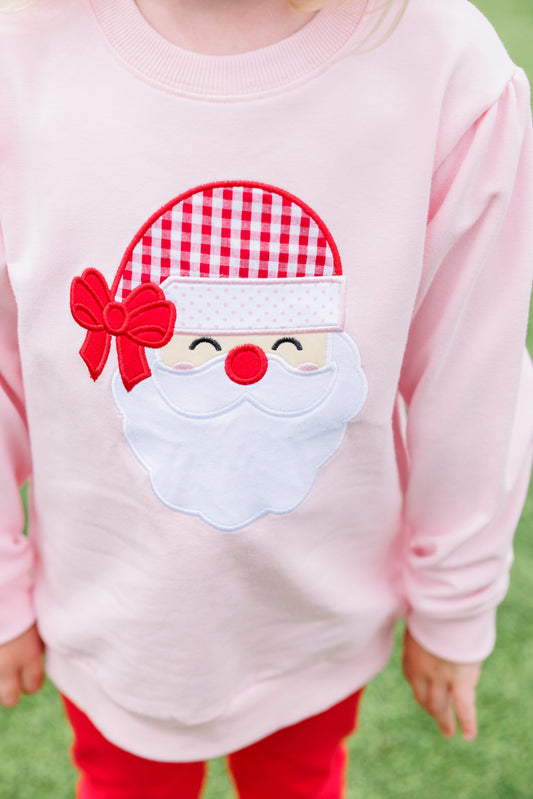 TS Pink Santa Pullover