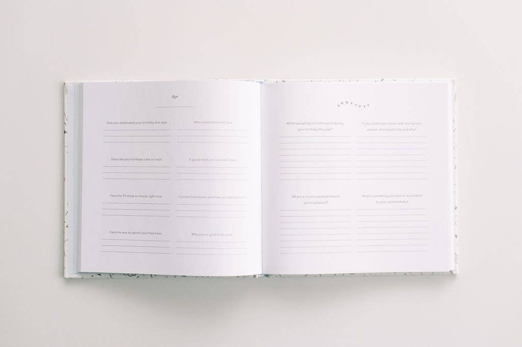 My Birthday Memories Journal: 20-Year Keepsake Birthday Gift