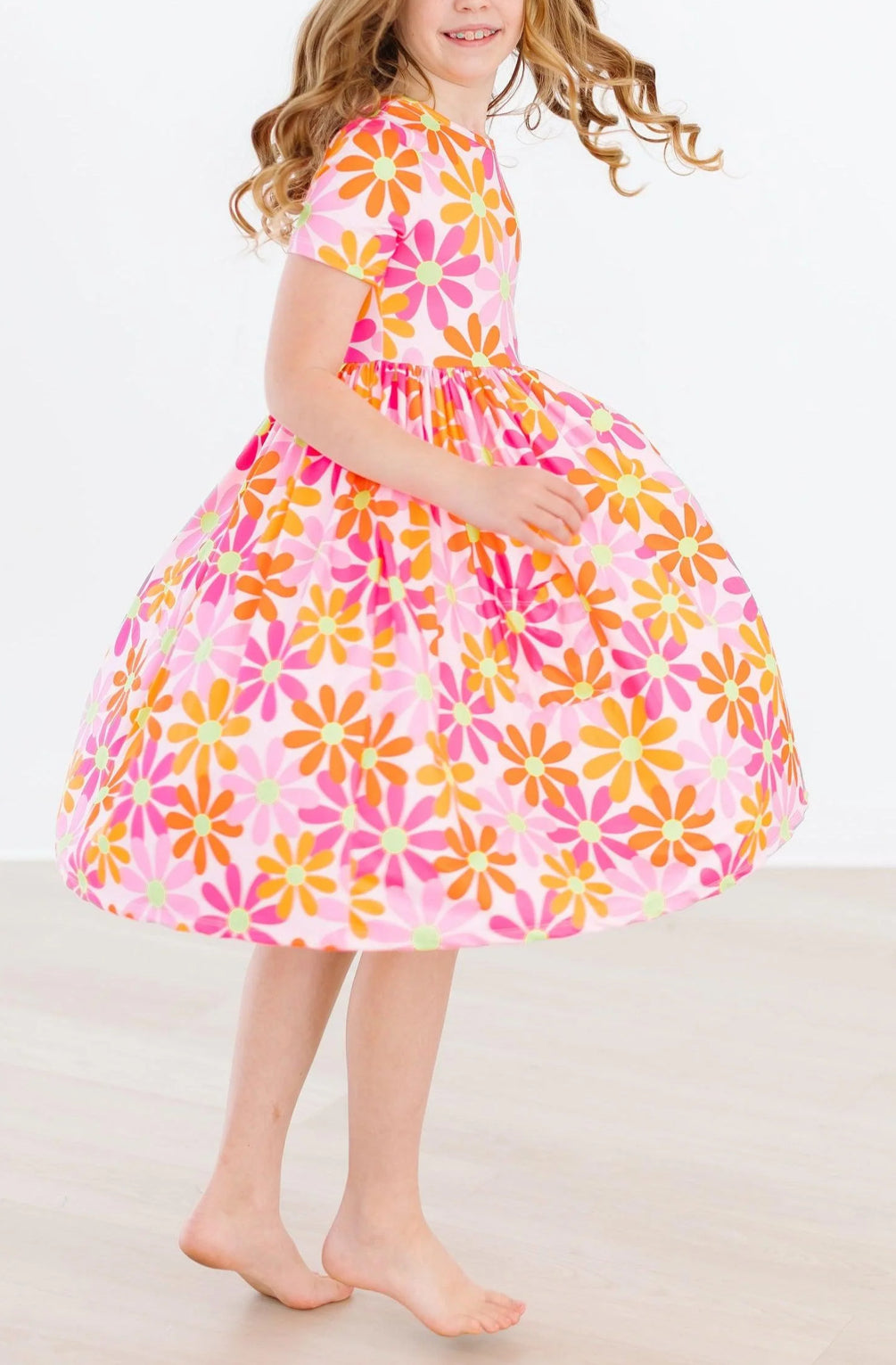 MR Retro Daisies Twirl Dress