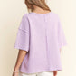 Lilac Waffle Texture Top
