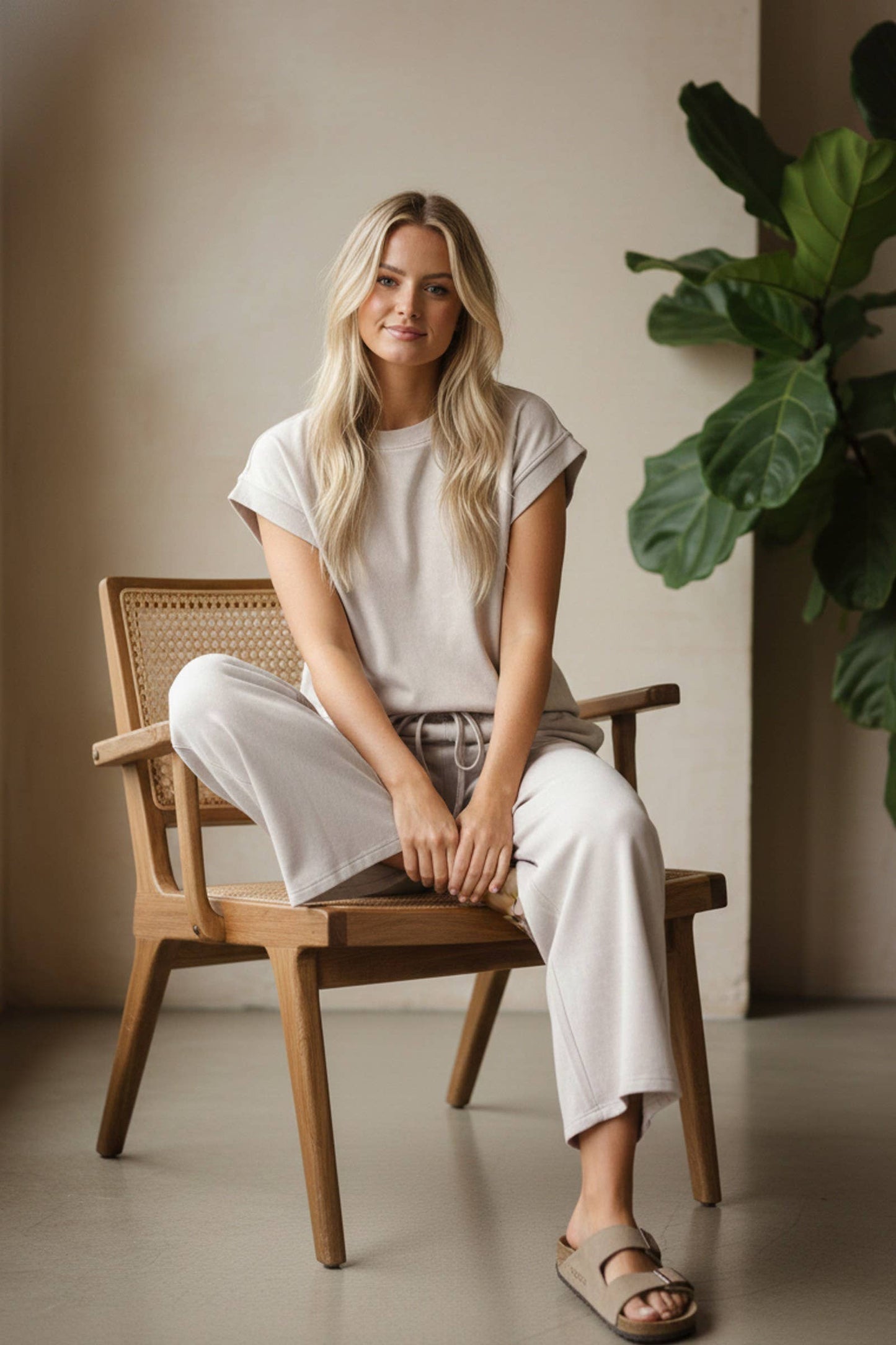 Lorra Scuba Pants Set