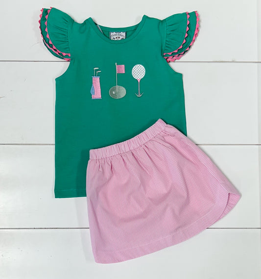 Three Sisters Hole In One Skort Set