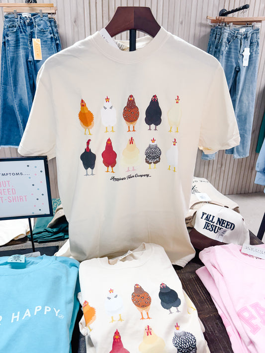 Western AFC Chickens Ivory Graphic Tee 