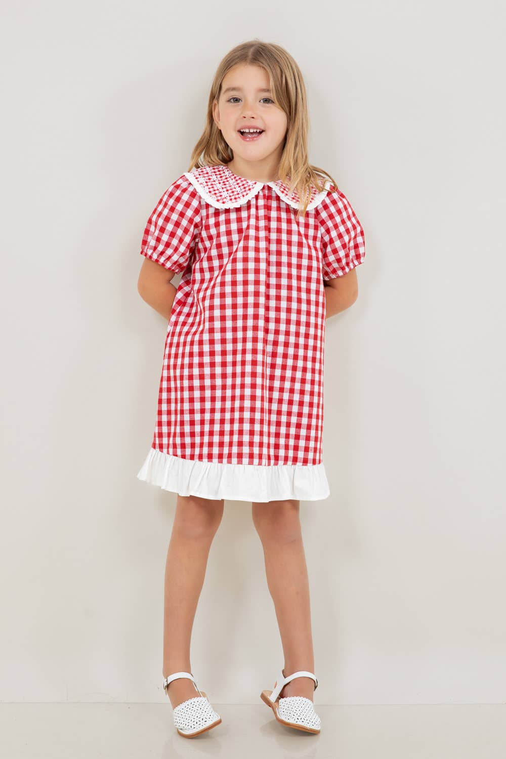 Collared Plaid Dress