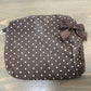 Case-Mate Navy  &  Espresso Crinkle Makeup Bag