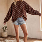 Polka Dot Scuba Pullover