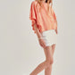 Girls Ruffled Top Coral