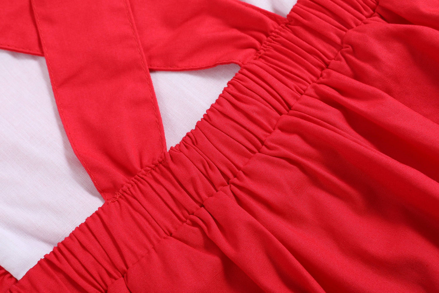 Red Ruffle Dress