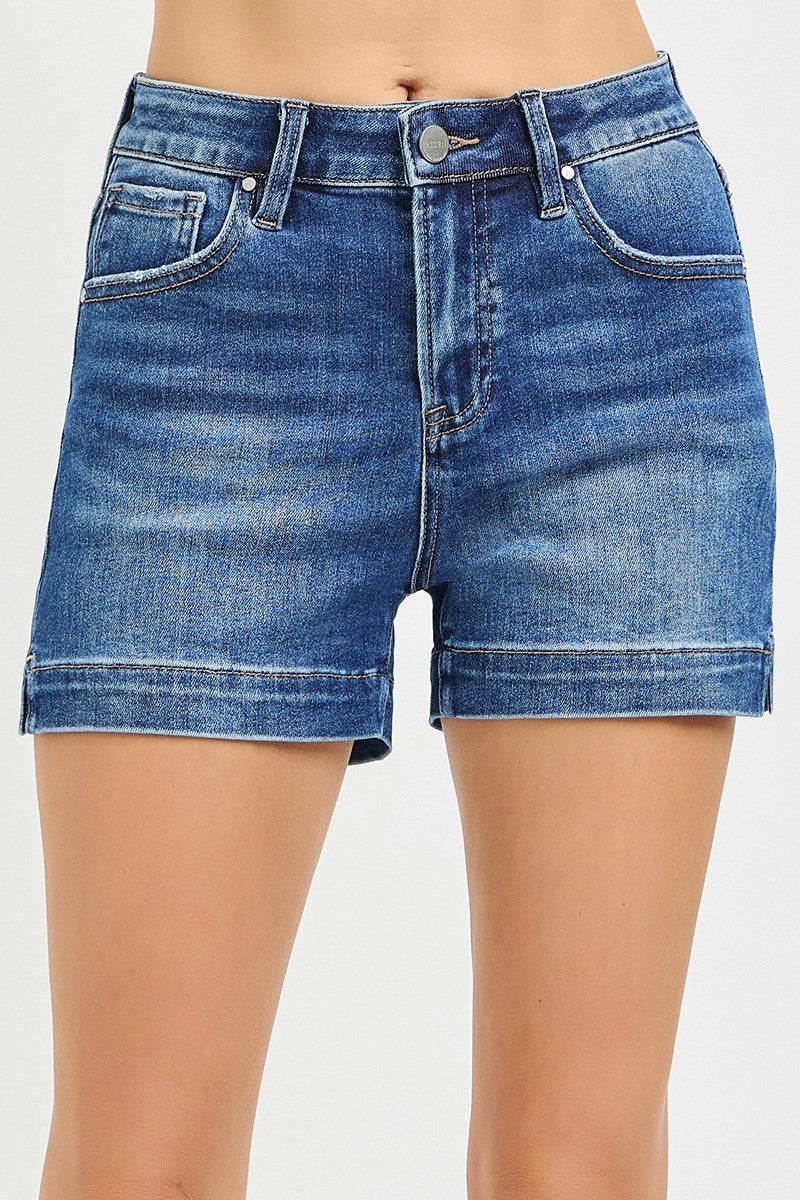 Risen Basic Side Slit Shorts