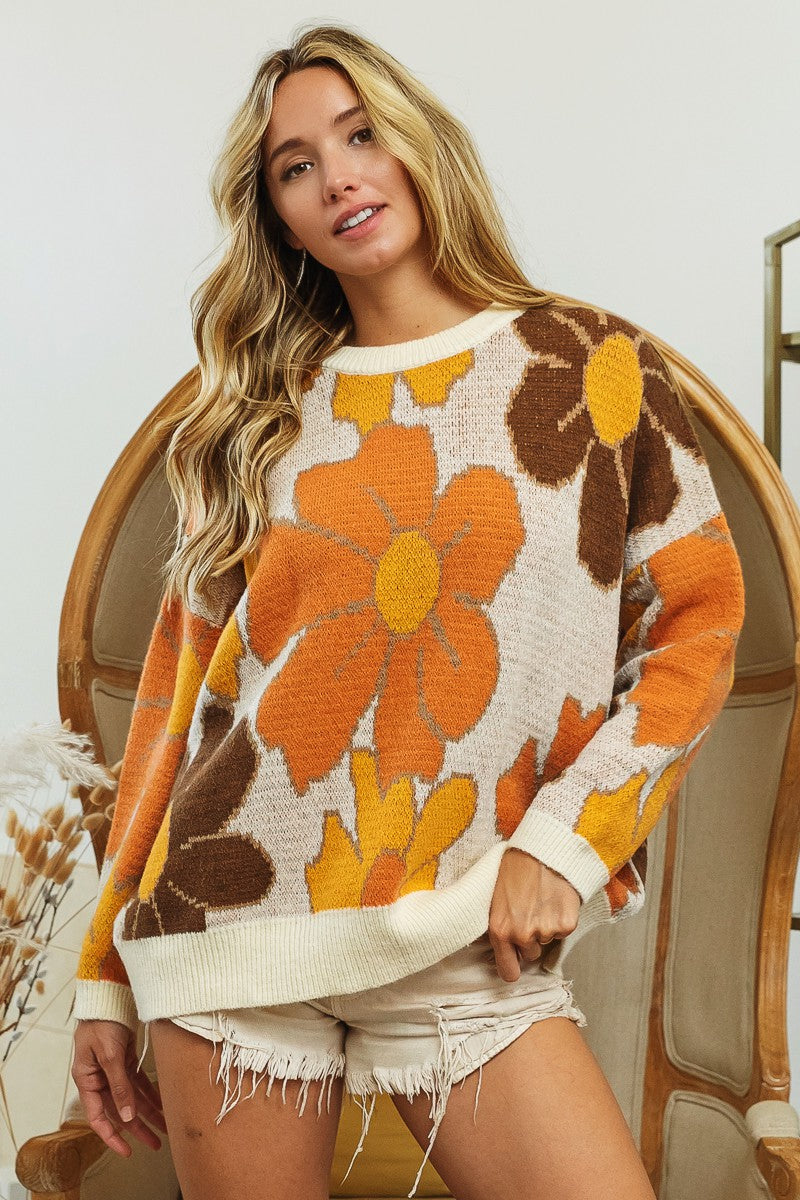 Harvest Flower Sweater