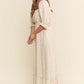 Neutral Floral Dress