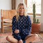 Polka Dot Scuba Pullover