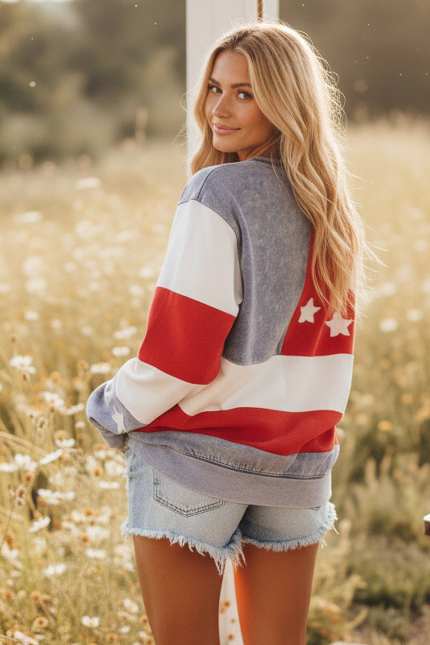American Flag Sweatshirt