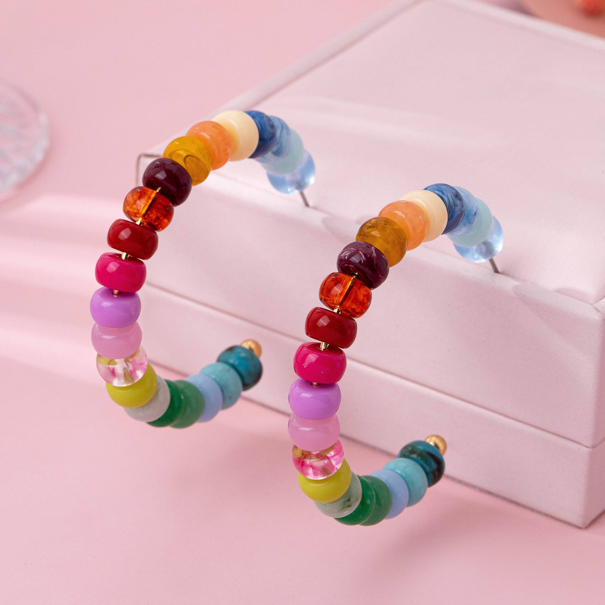 Beaded Hoops