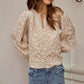 Jacquard Luxe Floral Top