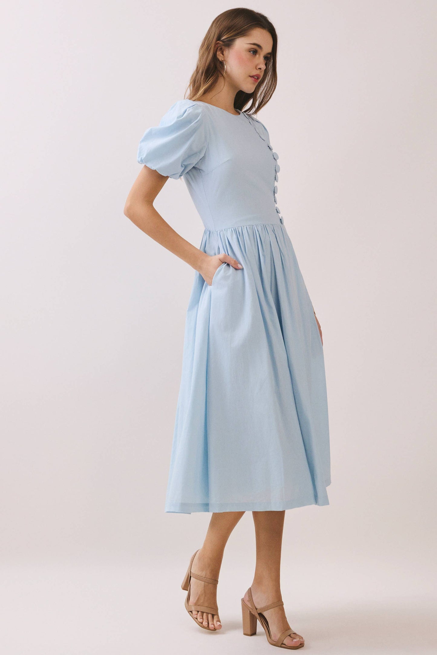 Vera Button Detail Dress
