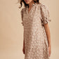 Taupe Floral Dress