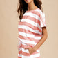 Ivory/Pink AnnieWear Short Set