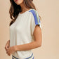 Ivory Colorblock Sweater