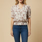 Floral Smock Hem Top