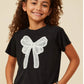 Hayden Girl Pearl Bow Tee