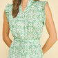 Mint Floral Tiered Maxi