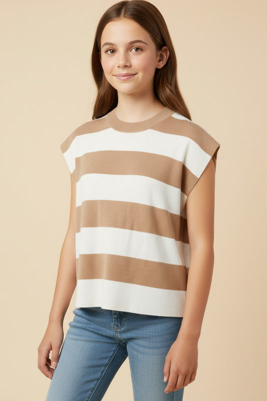 Hayden Striped Sweater Tank
