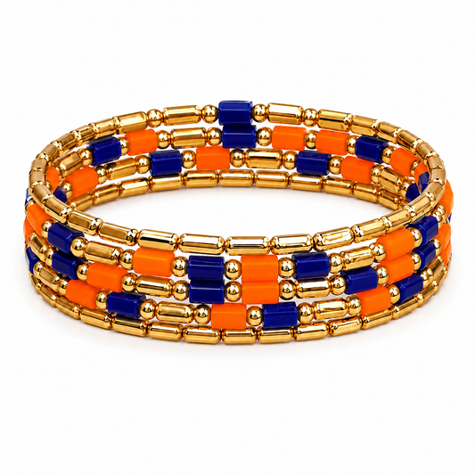 Game Day Beaded Bracelets