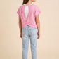 Hayden Tulip Back Striped T Shirt