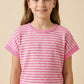Hayden Tulip Back Striped T Shirt
