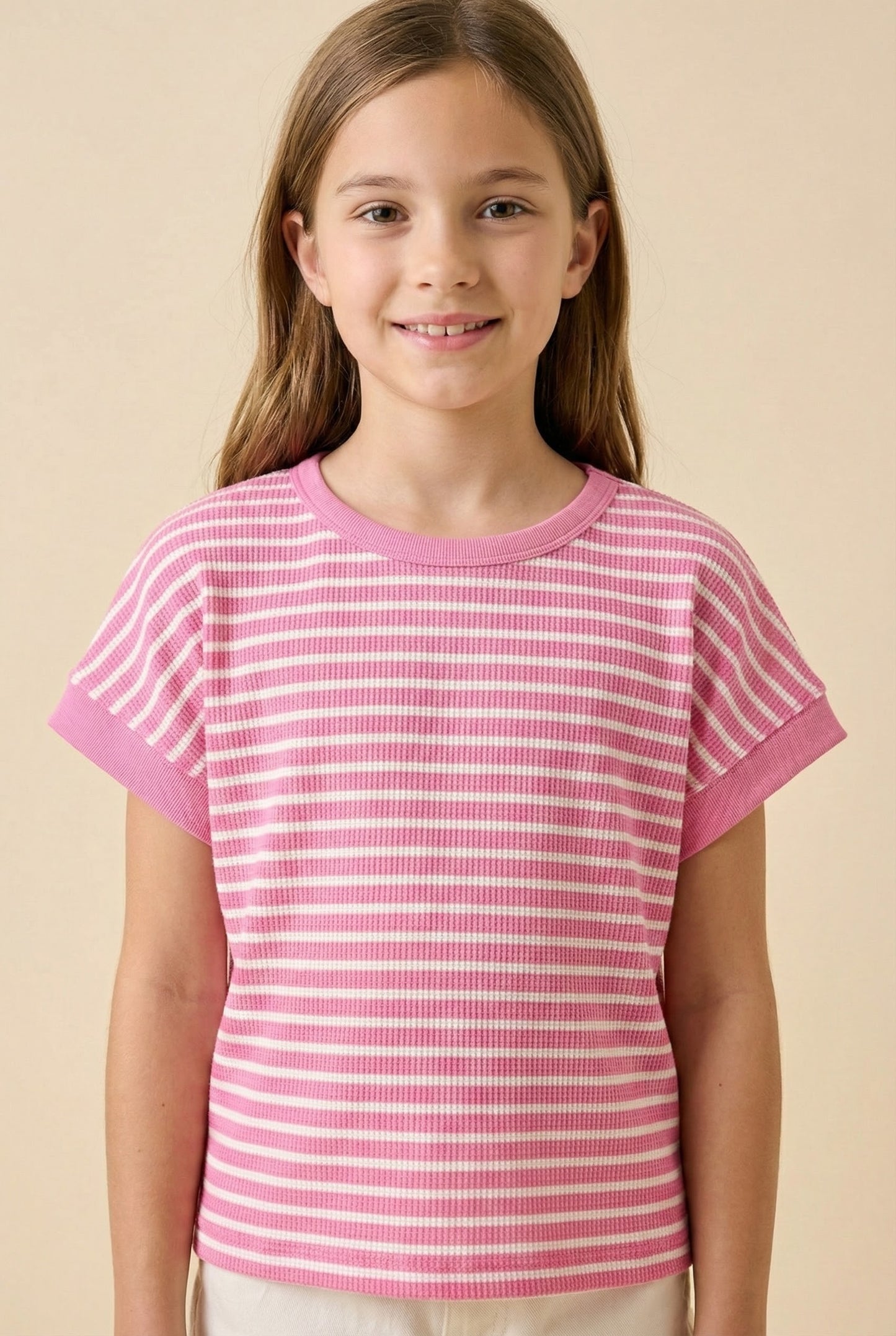 Hayden Tulip Back Striped T Shirt