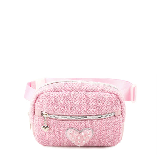 Heart Tweed Fannypack