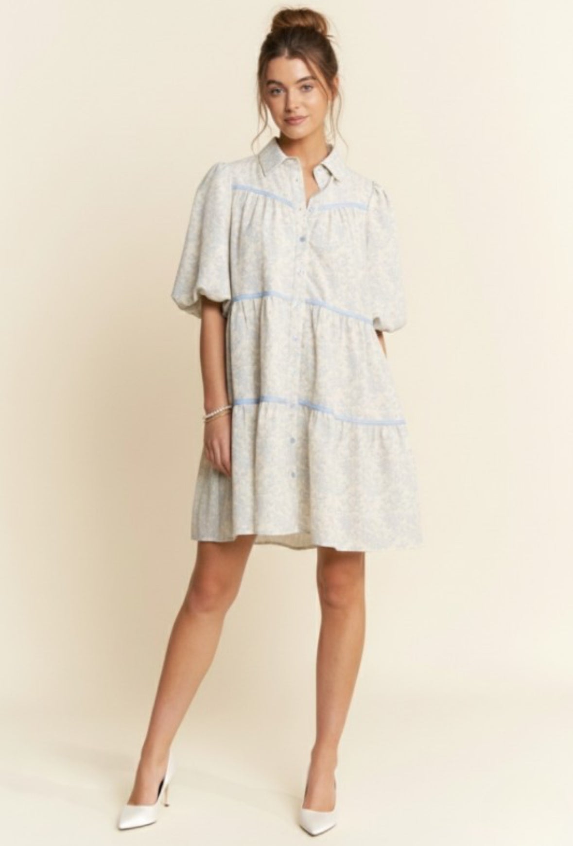 Floral Blue Dress