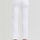 Risen White Straight Leg Jeans
