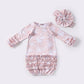 Blush Floret Baby Gown