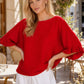 Ruffle Accent Sweater Top