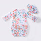Peach Petals Baby Gown