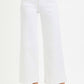 Risen White Crop Jeans