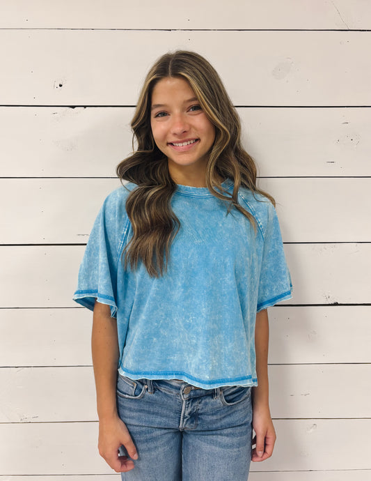 Acid Wash Crop Tee