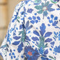 Blue Floral Print Top