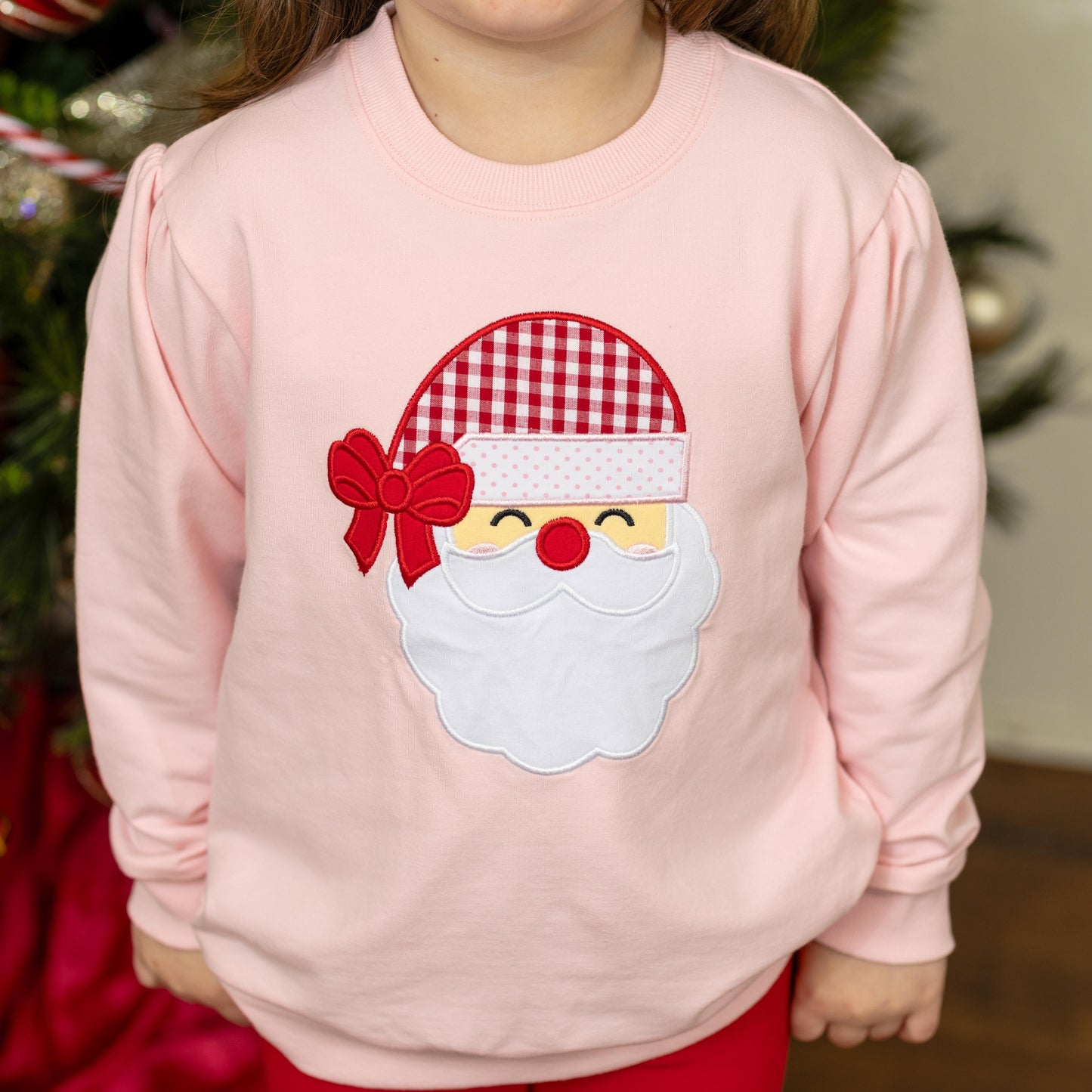 TS Pink Santa Pullover
