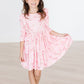 MR Howdy 3/4 Sleeve Ruffle Twirl Dress