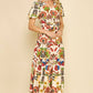 Tiered Floral Maxi