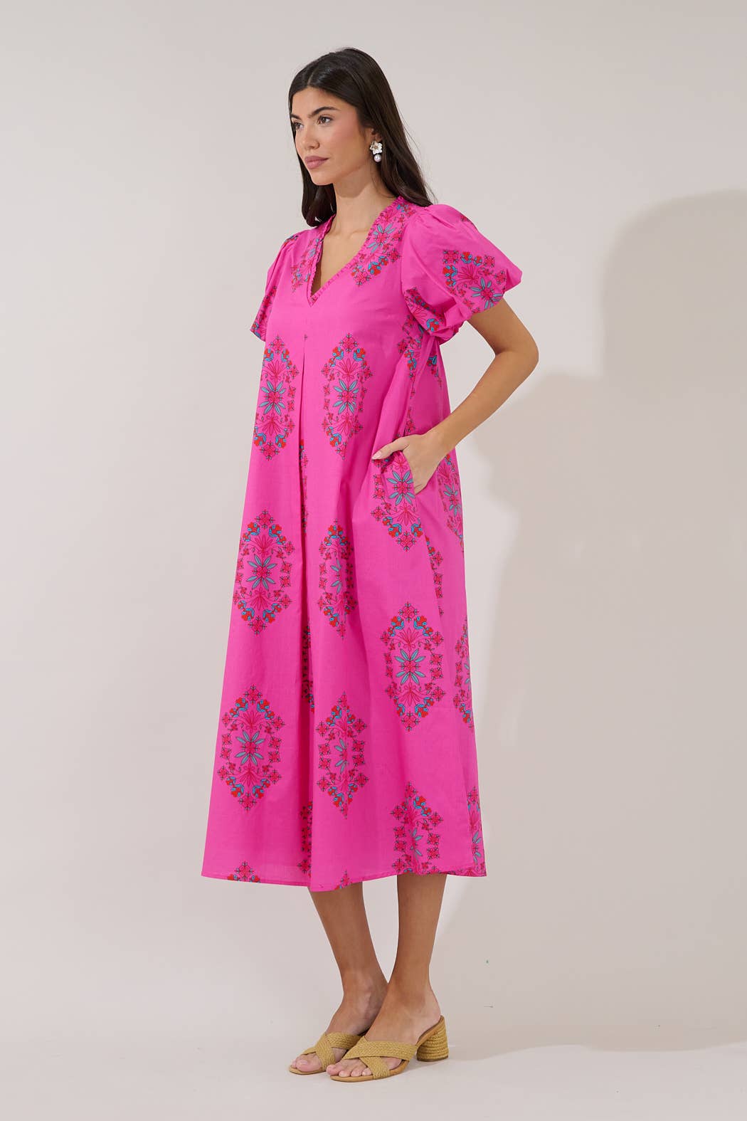 Minley Midi Dress Floral