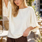Ruffle Accent Sweater Top